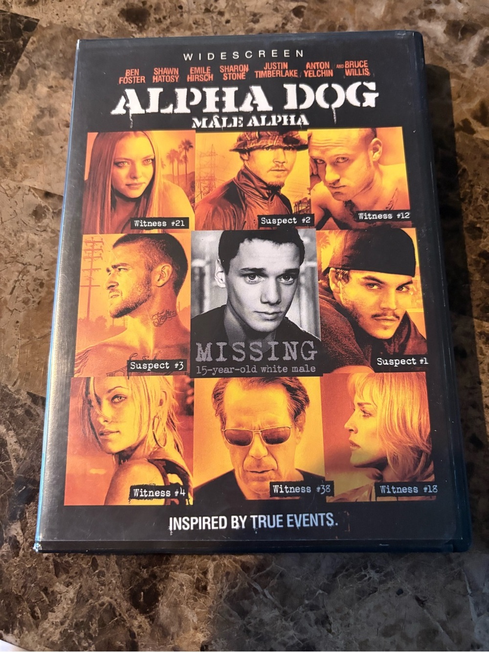 Alpha Dog Widescreen DVD - Orange/Black Cover